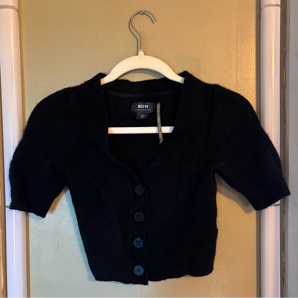 Anthropologie black cashmere sweater